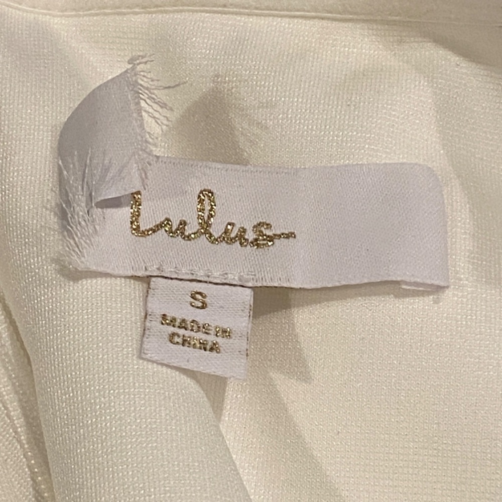 Lulu's Eternally Beloved Mesh Off-the-Shoulder Pearl Maxi Dress - Picture 12 of 16